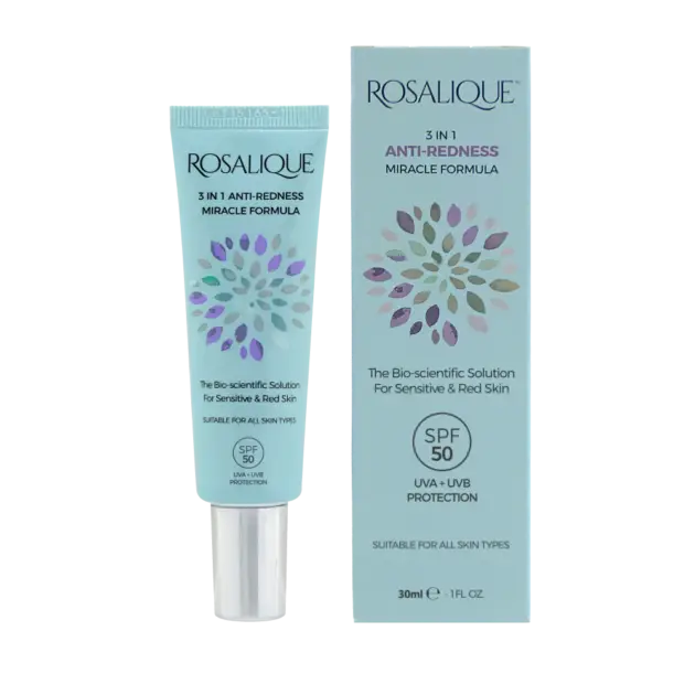 ROSALIQUE 3 IN 1 ANTI-REDNESS MIRACLE FORMULA SPF50